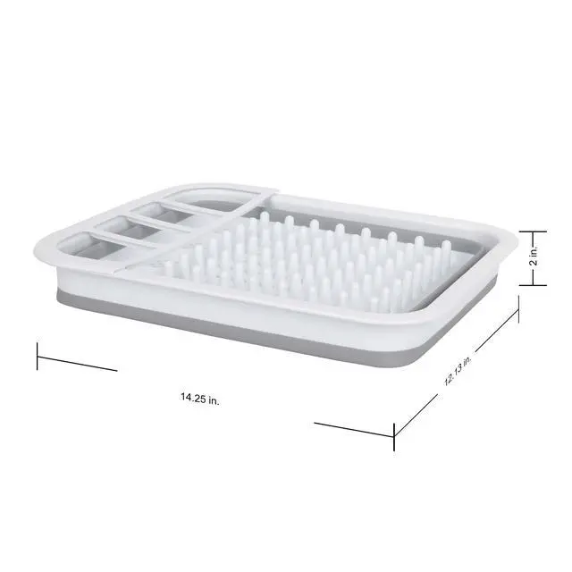 Alt view image 6 of 6 - Auto-Drive, RV Collapsible Dish Drainer with Built-in-Utensil Organizer, Thermoplastic rubber