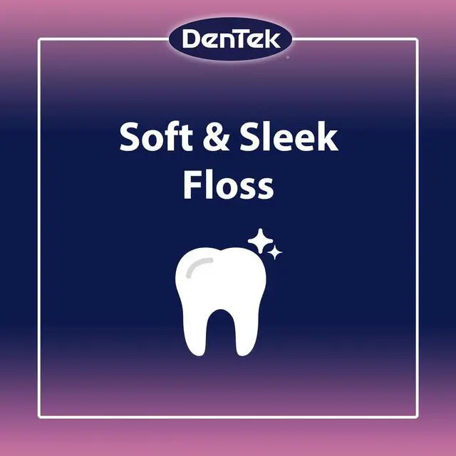 Alt view image 3 of 6 - DenTek Comfort Clean Sensitive Gums Floss Picks, Soft & Sleek Ribbon Floss, 150 Count