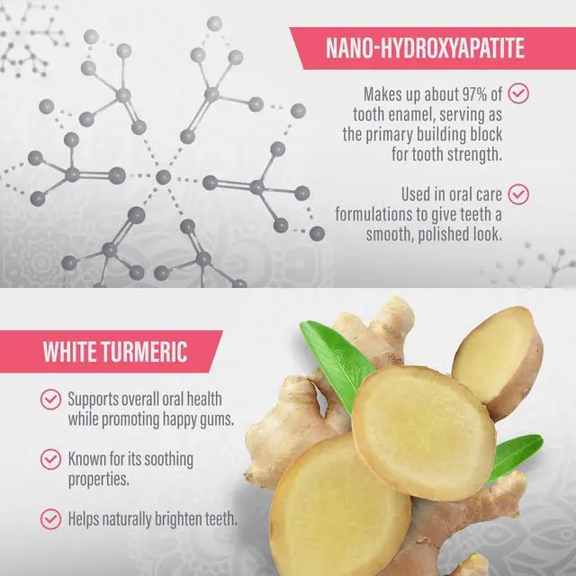 Alt view image 4 of 6 - GuruNanda Sensitive Toothpaste with Nano-Hydroxyapatite, Fluoride - Free, Enamel Support & Natural Teeth Whitening, 4.2 oz