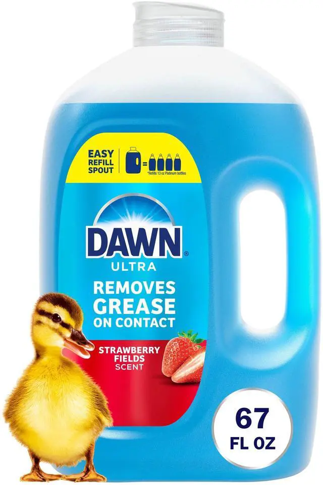 Main image of Dawn Ultra, Dishwashing Liquid, Refill Jug, Dish Soap, Strawberry Fields, 67 Fl oz