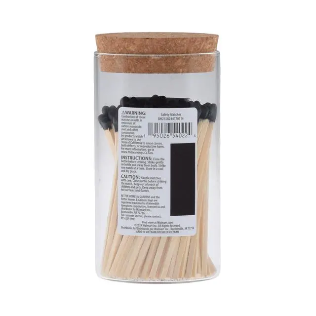 Alt view image 6 of 6 - Better Homes & Gardens Premium Wooden Safety Matches, 100 Count