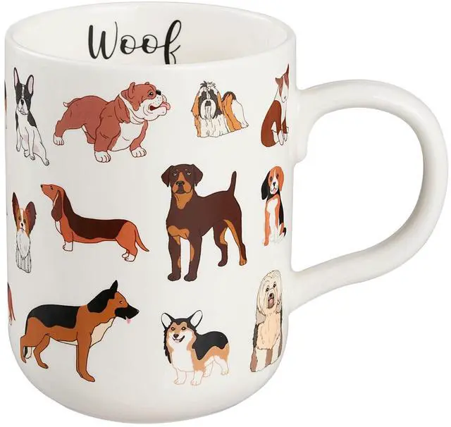 Main image of Mainstays 16.06-oz Stoneware Dog Mug, White
