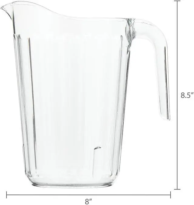 Alt view image 3 of 6 - 60 FL OZ, 8.4 x 7.5 IN Clear Plastic Stackable Pitcher, by Way To Celebrate
