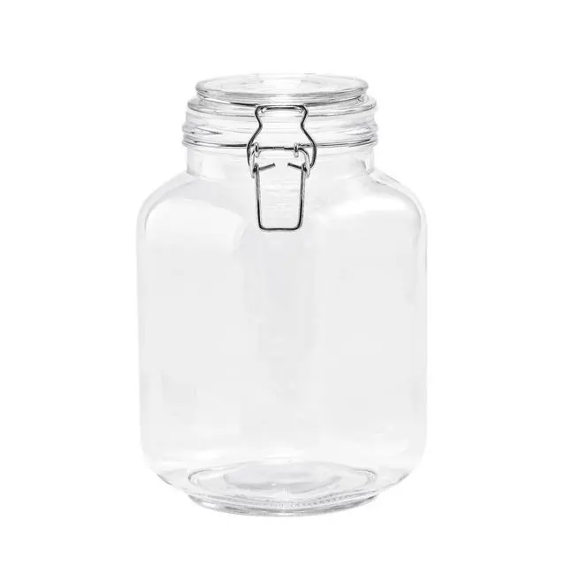 Alt view image 3 of 6 - Mainstays 67 oz Glass Airtight Food Storage Jar Canister with Locking Lid, Kitchen Pantry Storage Container for Dry Food, Coffee, Sugar and Pantry Organization