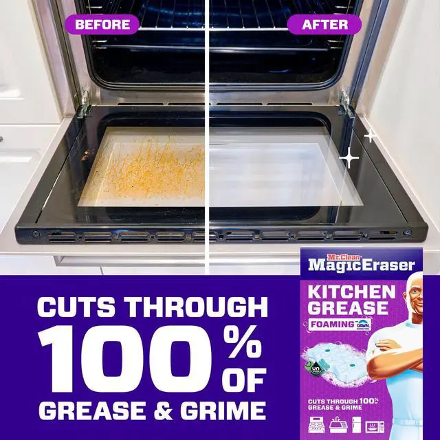 Alt view image 2 of 6 - Mr. Clean Magic Eraser Sponge, Kitchen Grease, Unstopables Fresh, 3 Count