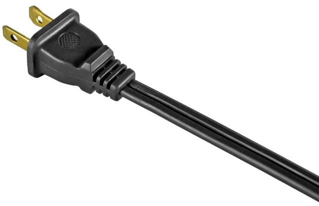 Alt view image 2 of 6 - Hyper Tough 12 Ft 16 AWG 2-Prong Black Indoor Extension Cord, 125V 13A