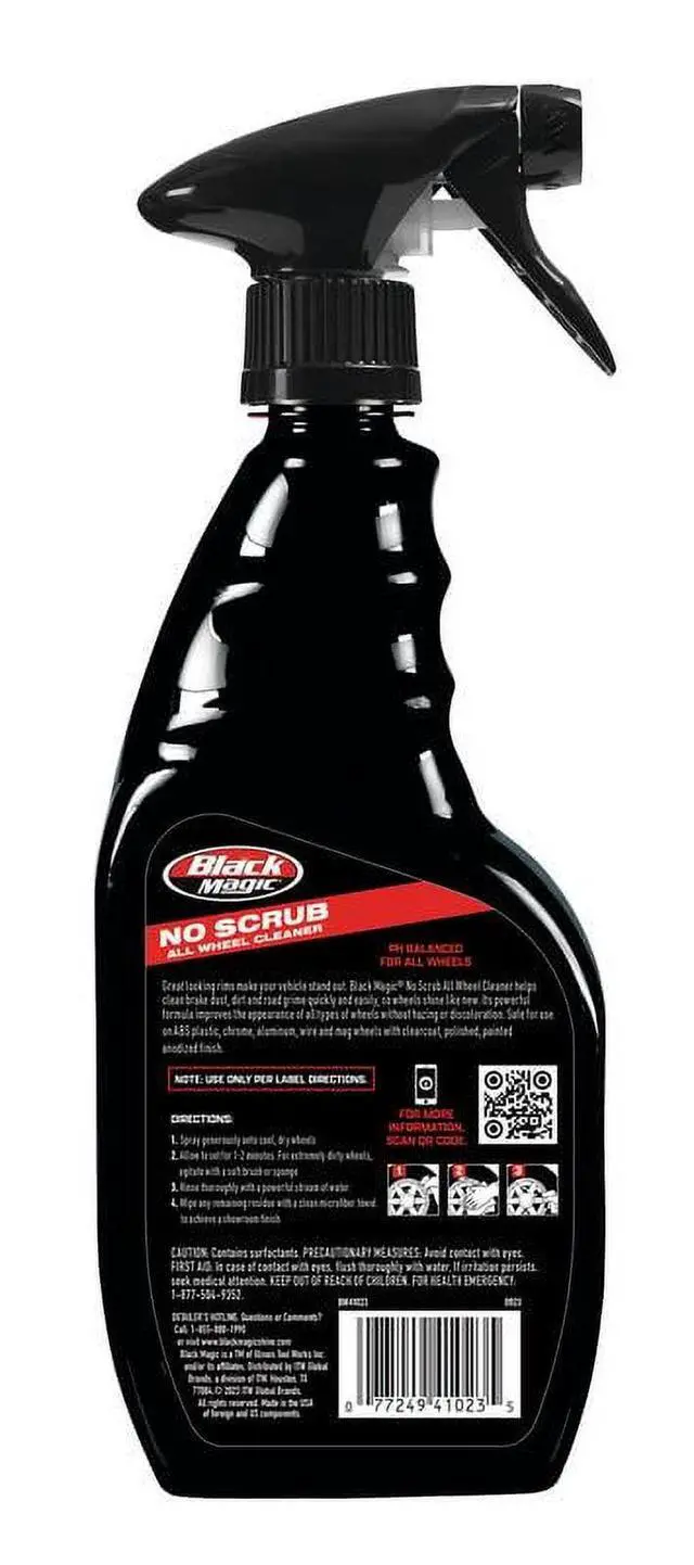 Alt view image 6 of 6 - (2 pack) Black Magic No Scrub All Wheel Cleaner 23 oz - BM41023W