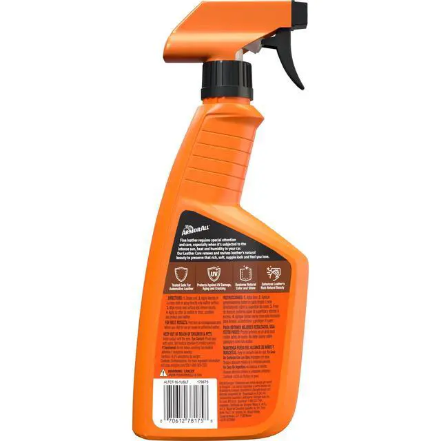 Alt view image 7 of 7 - Armor All Leather Care, Car Cleaning Spray, 16 fl oz