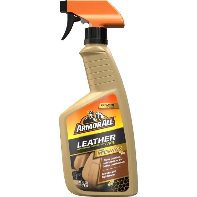 Alt view image 4 of 6 - Armor All Leather Care with Beeswax Automotive Spray, Car Cleaning and Protectant, 16 fl oz