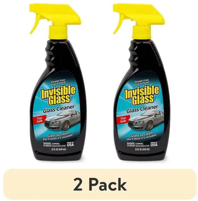 Main image of (2 pack) Invisible Glass 92164 Premium Glass Cleaner Spray Automotive and Home Window Cleaner, Ammonia-Free, Tint-Safe 22 fl oz, Pack of 1