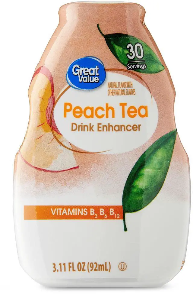 Main image of (2 pack) Great Value Peach Tea Drink Enhancer, 3.11 fl oz