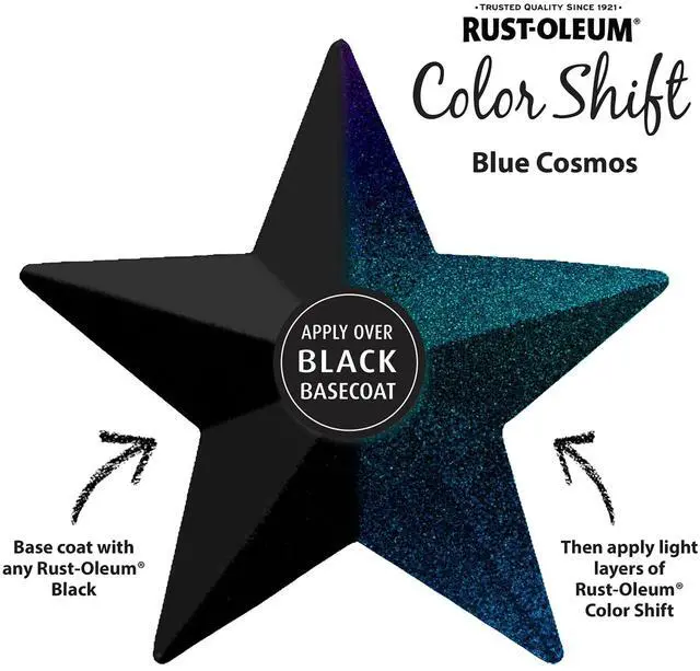 Alt view image 6 of 6 - Blue Cosmos, Rust-Oleum Color Shift Spray Paint-372479, 11 oz