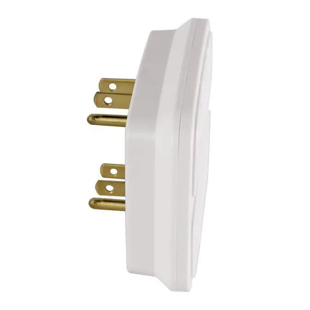 Alt view image 2 of 7 - Hyper Tough 6 Outlet Grounded Wall Tap, 15 Amps, White