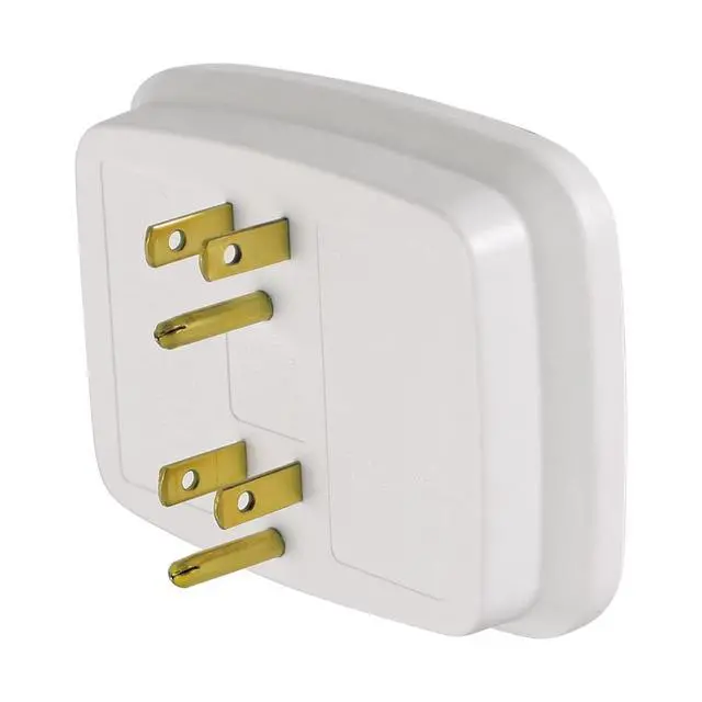 Alt view image 6 of 7 - Hyper Tough 6 Outlet Grounded Wall Tap, 15 Amps, White