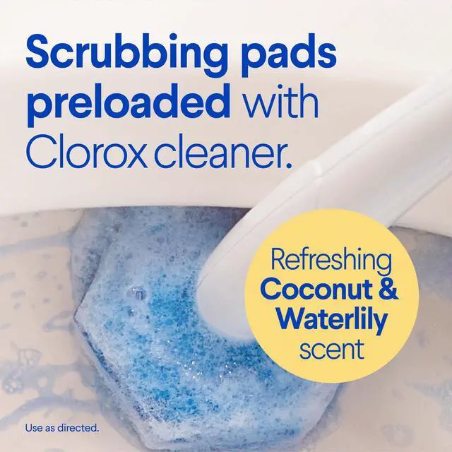 Alt view image 4 of 6 - Clorox Scentiva ToiletWand Refills, Coconut and Waterlily, 10 Count
