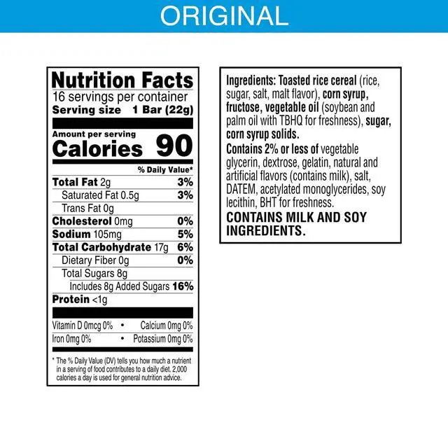 Alt view image 7 of 7 - Rice Krispies Treats Original Chewy Crispy Marshmallow Squares, Kids Snacks, 12.4 oz, 16 Count
