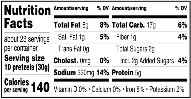 Alt view image 2 of 6 - Great Value Peanut Butter Filled Pretzel, 24 oz (Resealable Container)