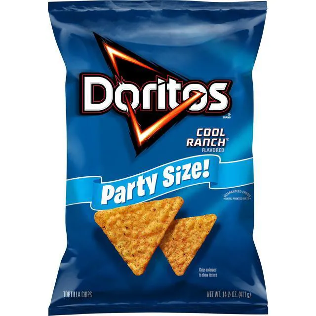 Alt view image 2 of 7 - Doritos Cool Ranch Flavored Tortilla Chips, Party Size, 14.5 oz Bag