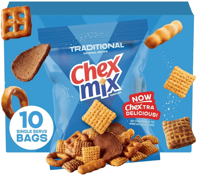 Main image of Chex Mix Snack Mix, Traditional Original Recipe, Multipack, 10 Ct, 17.5 oz