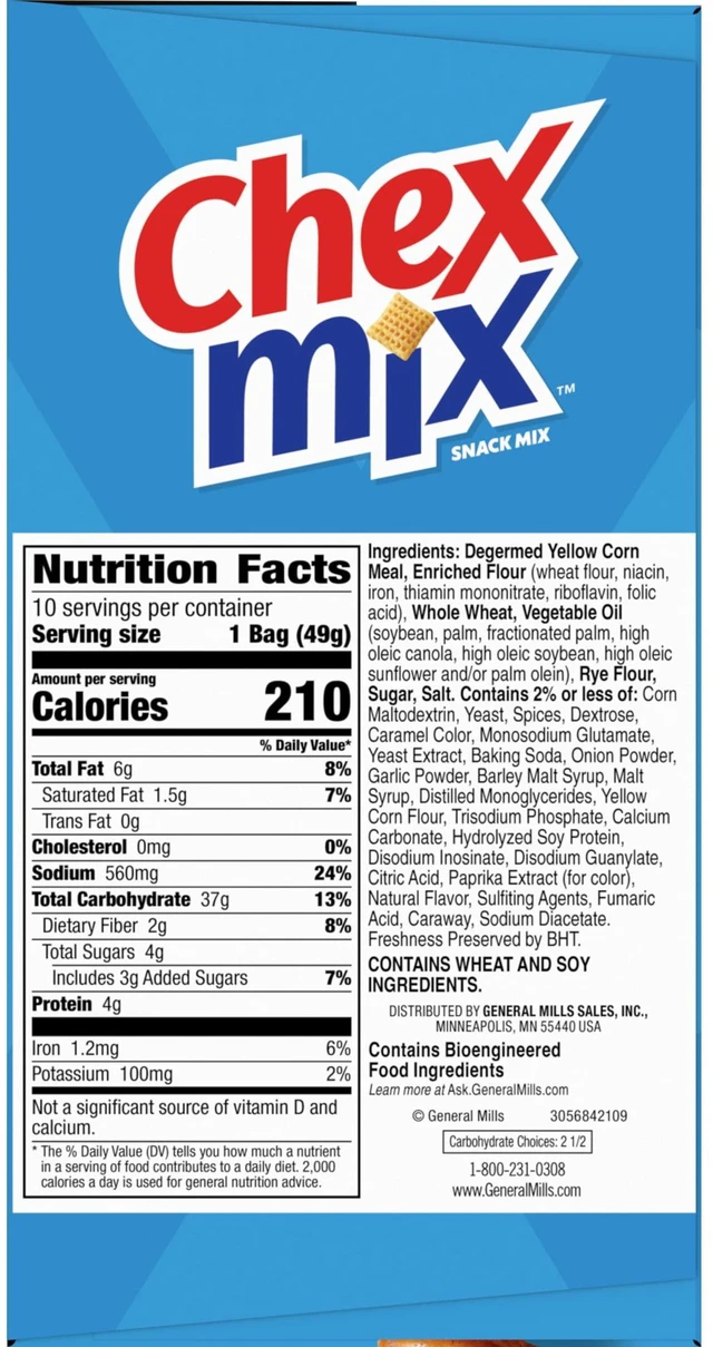 Alt view image 7 of 7 - Chex Mix Snack Mix, Traditional Original Recipe, Multipack, 10 Ct, 17.5 oz