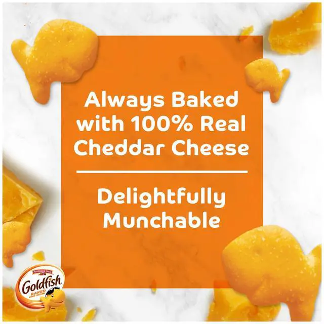 Alt view image 2 of 6 - Goldfish Cheddar Cheese Crackers, Snack Packs, 1 oz, 12 Count Multi-Pack Tray