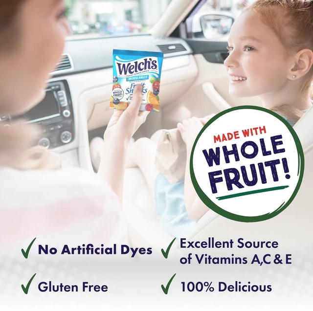 Alt view image 5 of 6 - Welch's Fruit Snacks, Mixed Fruit, Soft Kids Snacks, 0.8 oz, 40 Count