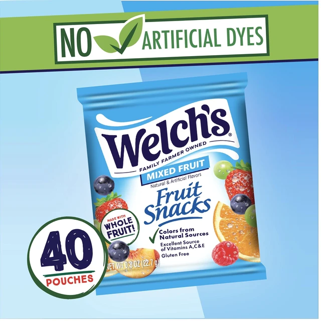Alt view image 3 of 6 - Welch's Fruit Snacks, Mixed Fruit, Soft Kids Snacks, 0.8 oz, 40 Count