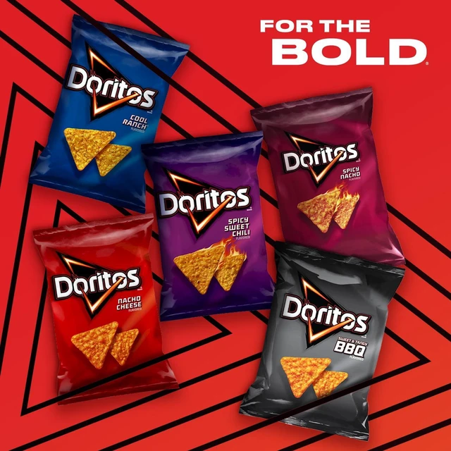Alt view image 7 of 7 - Doritos Nacho Cheese Tortilla Snack Chips,Party Size, 14.5 Ounce Bag