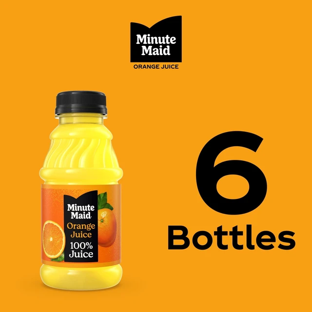Alt view image 3 of 7 - Minute Maid Orange Juice Bottles, 10 fl oz, 6 Pack