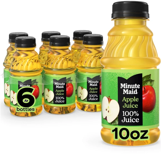 Main image of Minute Maid Apple Juice Bottles, 10 fl oz, 6 Pack