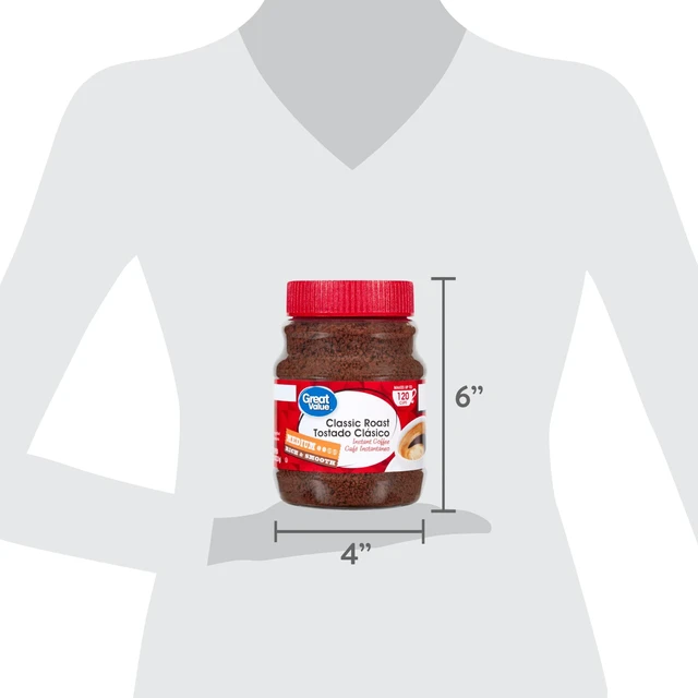 Alt view image 5 of 7 - Great Value Classic Medium Roast Instant Coffee, 8 oz