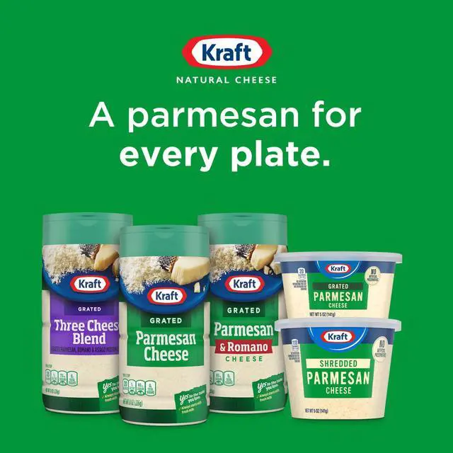 Alt view image 2 of 7 - Kraft Natural Grated Parmesan Cheese Shaker, 8 oz Bottle