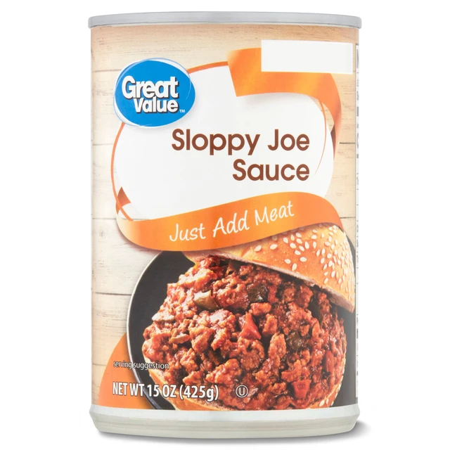 Alt view image 5 of 7 - (6 pack) Great Value Sloppy Joe Sauce, 15 oz