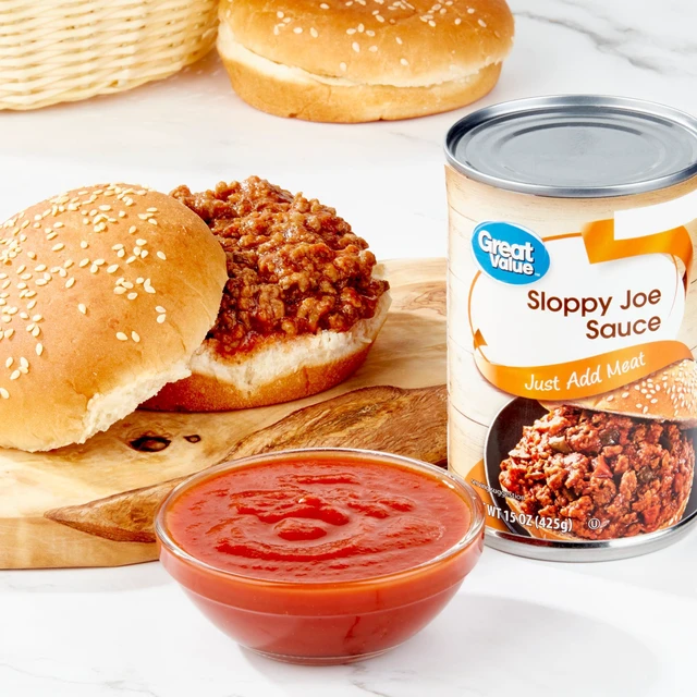 Alt view image 7 of 7 - (6 pack) Great Value Sloppy Joe Sauce, 15 oz