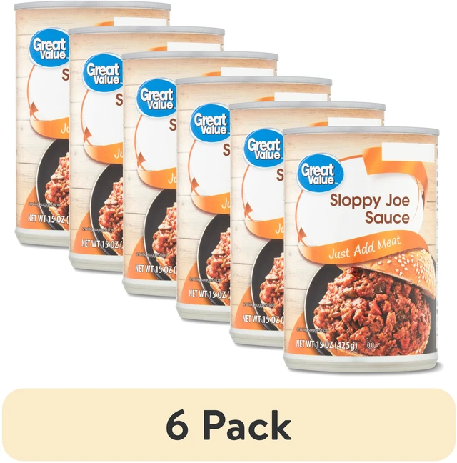 Main image of (6 pack) Great Value Sloppy Joe Sauce, 15 oz