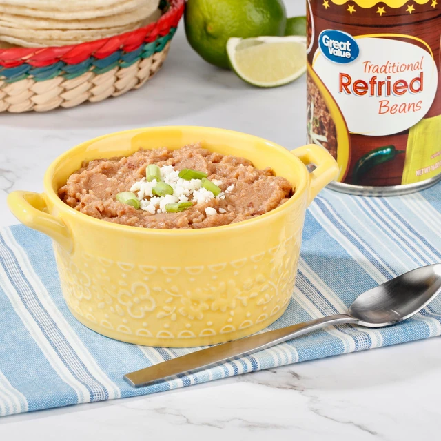 Alt view image 5 of 7 - (6 pack) Great Value Traditional Refried Beans, 16 oz