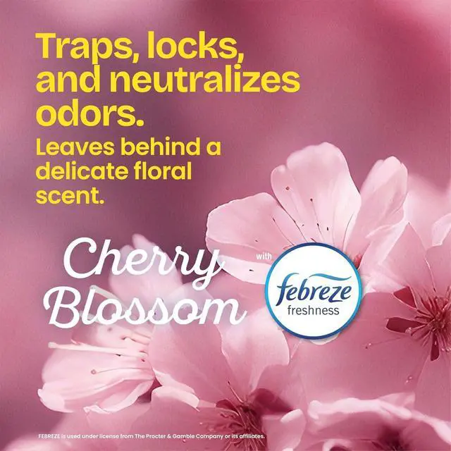 Alt view image 3 of 7 - Glad Small Trash Bags 4 Gallon, Febreze Cherry Blossom Garbage Bags, Odor Resistant with Drawstring, 34 Count