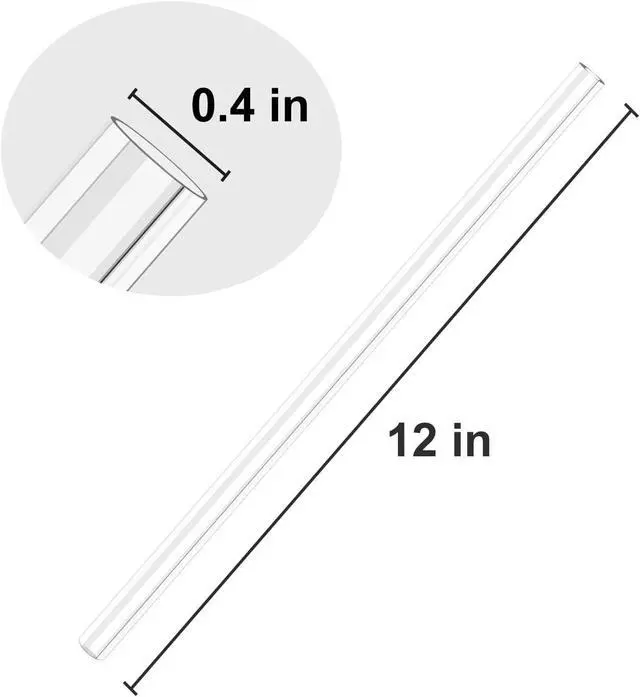 Alt view image 2 of 5 - 6 replacement straws for 40 oz/30 oz water cups, with cleaning brush included.