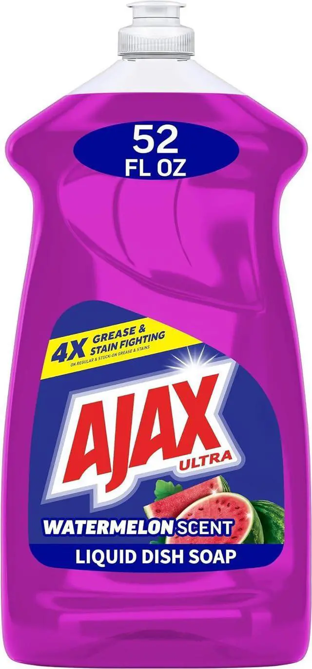 Main image of Ajax Ultra Liquid Dish Soap, Strips Grease, Watermelon Scent, 52 fl oz