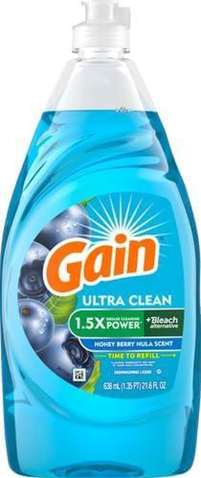 Main image of Gain Ultra Bleach Alternative Dishwashing Liquid Dish Soap, Honey Berry Hula, 21.6 fl oz