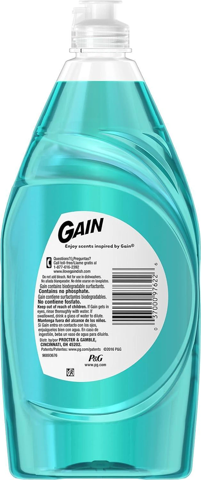 Alt view image 2 of 6 - Gain Ultra Bleach Alternative Dishwashing Liquid Dish Soap, Honey Berry Hula, 21.6 fl oz
