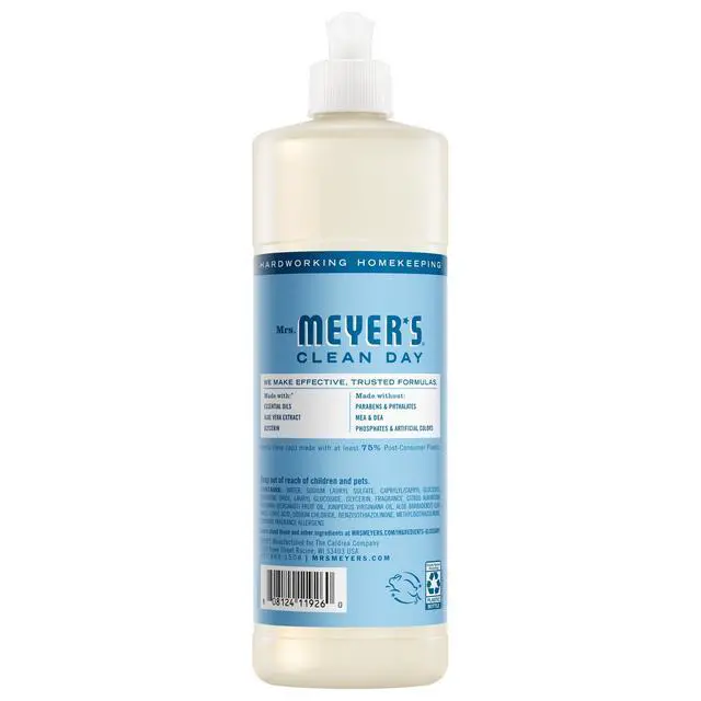 Alt view image 2 of 6 - Mrs. Meyer's Clean Day Liquid Dish Soap, Rain Water, 16fl. oz