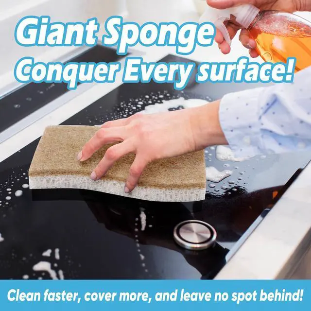 Alt view image 3 of 6 - AIDEA XL Sponges 6 Count Non-Scratch Scrub Sponge for Dishes