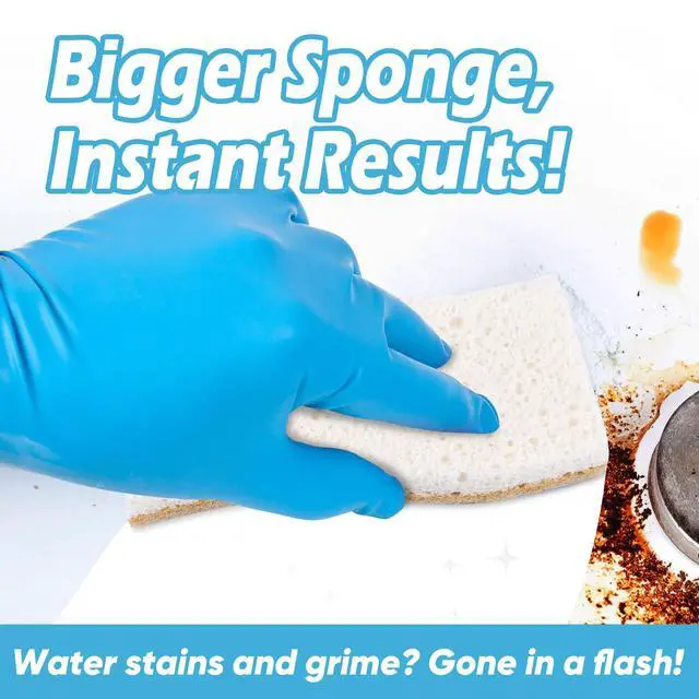 Alt view image 6 of 6 - AIDEA XL Sponges 6 Count Non-Scratch Scrub Sponge for Dishes