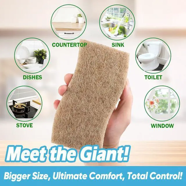 Alt view image 2 of 6 - AIDEA XL Sponges 6 Count Non-Scratch Scrub Sponge for Dishes