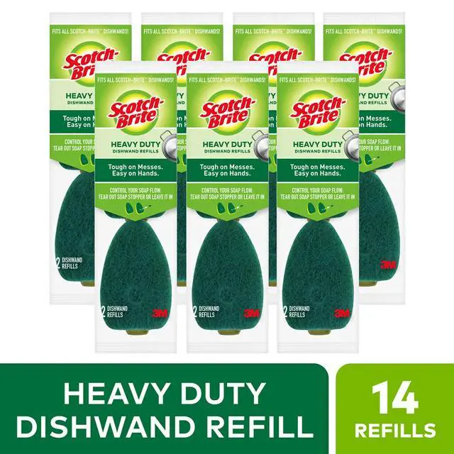 Alt view image 2 of 6 - Scotch-Brite Heavy Duty Dishwand Refill, 2 Pack