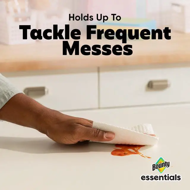 Alt view image 6 of 7 - Bounty Essentials Select-A-Size Paper Towels, 6 Double Rolls, 108 Sheets per Roll, White