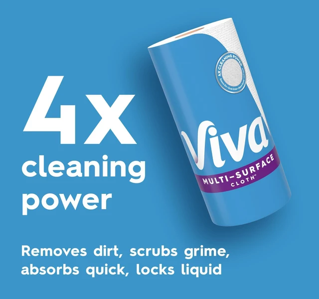 Alt view image 5 of 6 - Viva Multi-Surface Cloth Paper Towels 3 Double Rolls 110 Sheets per Roll