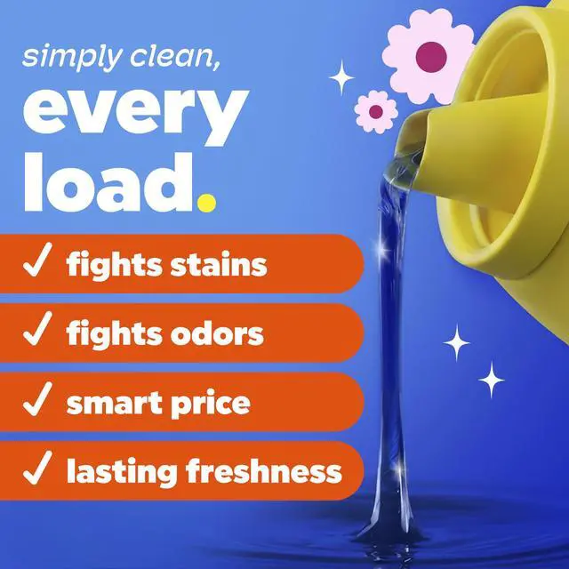 Alt view image 2 of 7 - Tide Simply All-In-One Liquid Laundry Detergent, Berry Blossom Scent, 89Loads, 112fl oz
