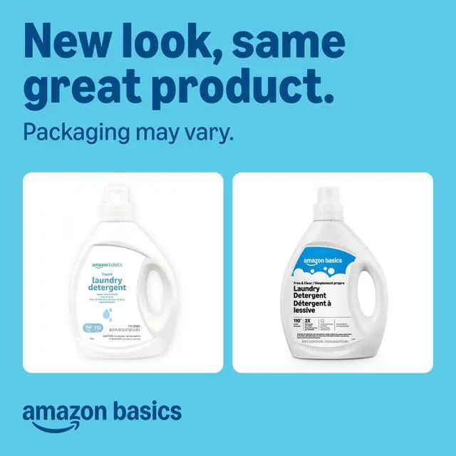 Alt view image 6 of 6 - Basics Concentrated Liquid Laundry Detergent, Free of Perfumes & Clear of Dyes, 110Loads, 82.5Fl Oz